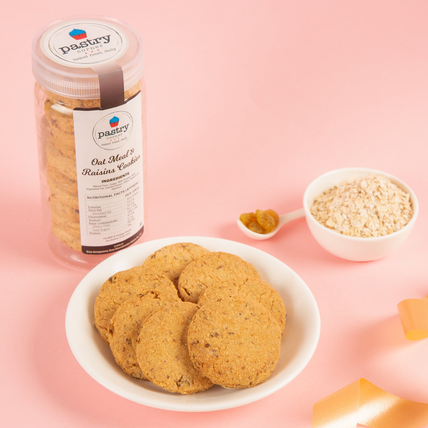 Oat Meal & Rainsins Cookies