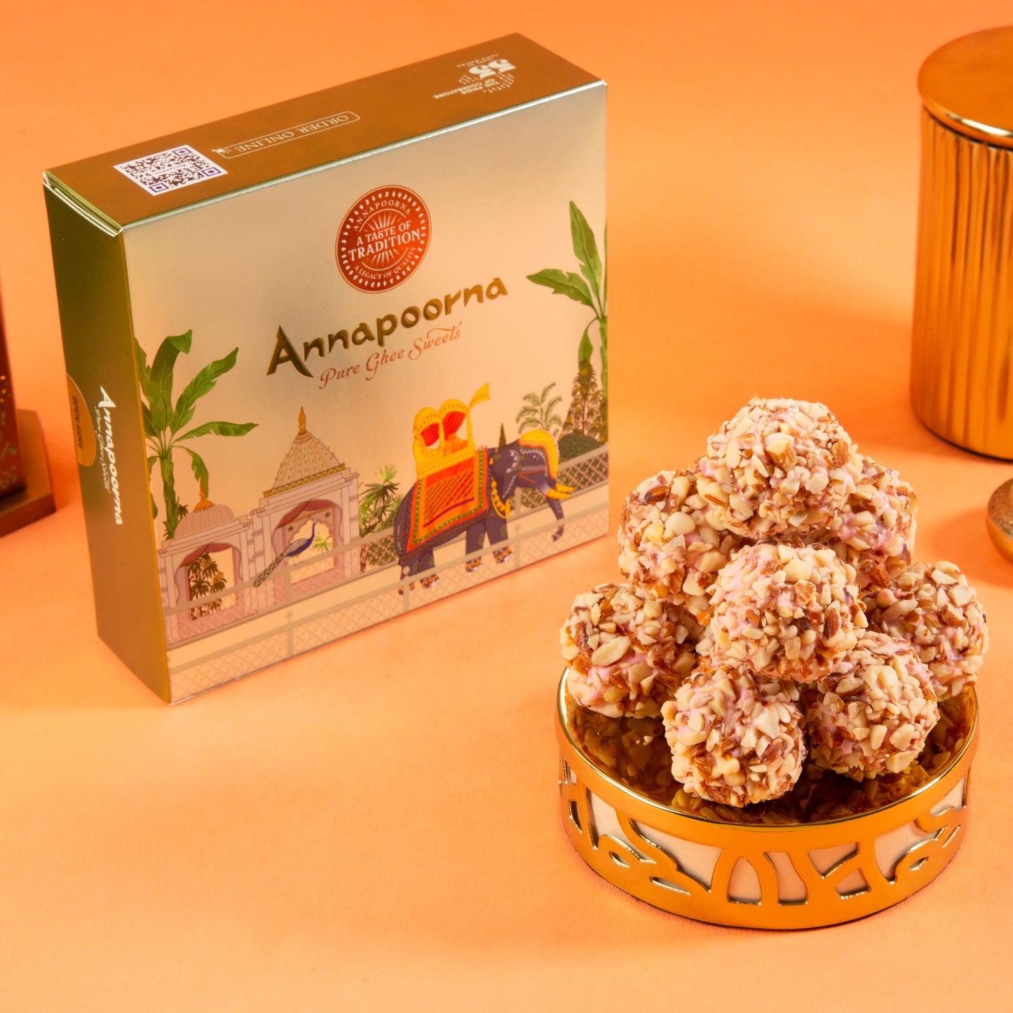 Rose Badam Laddu
