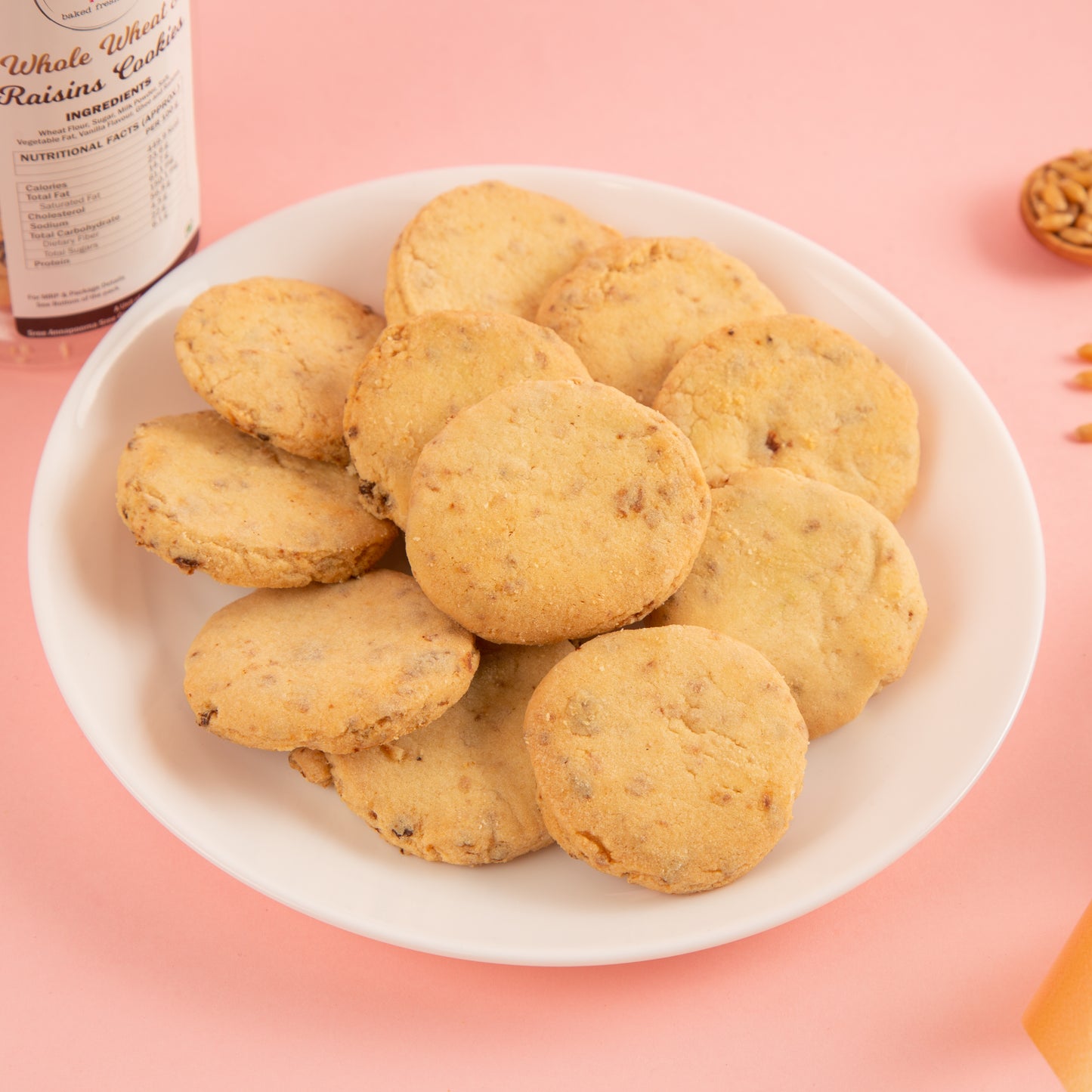 Whole Wheat & Raisins Cookies